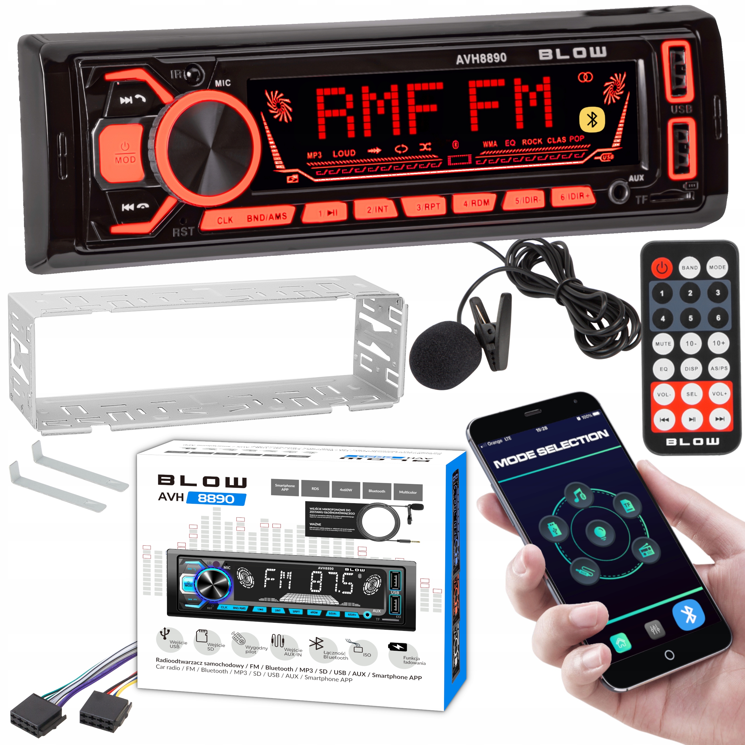 Autorádio Blow AVH-8890 1-DIN
